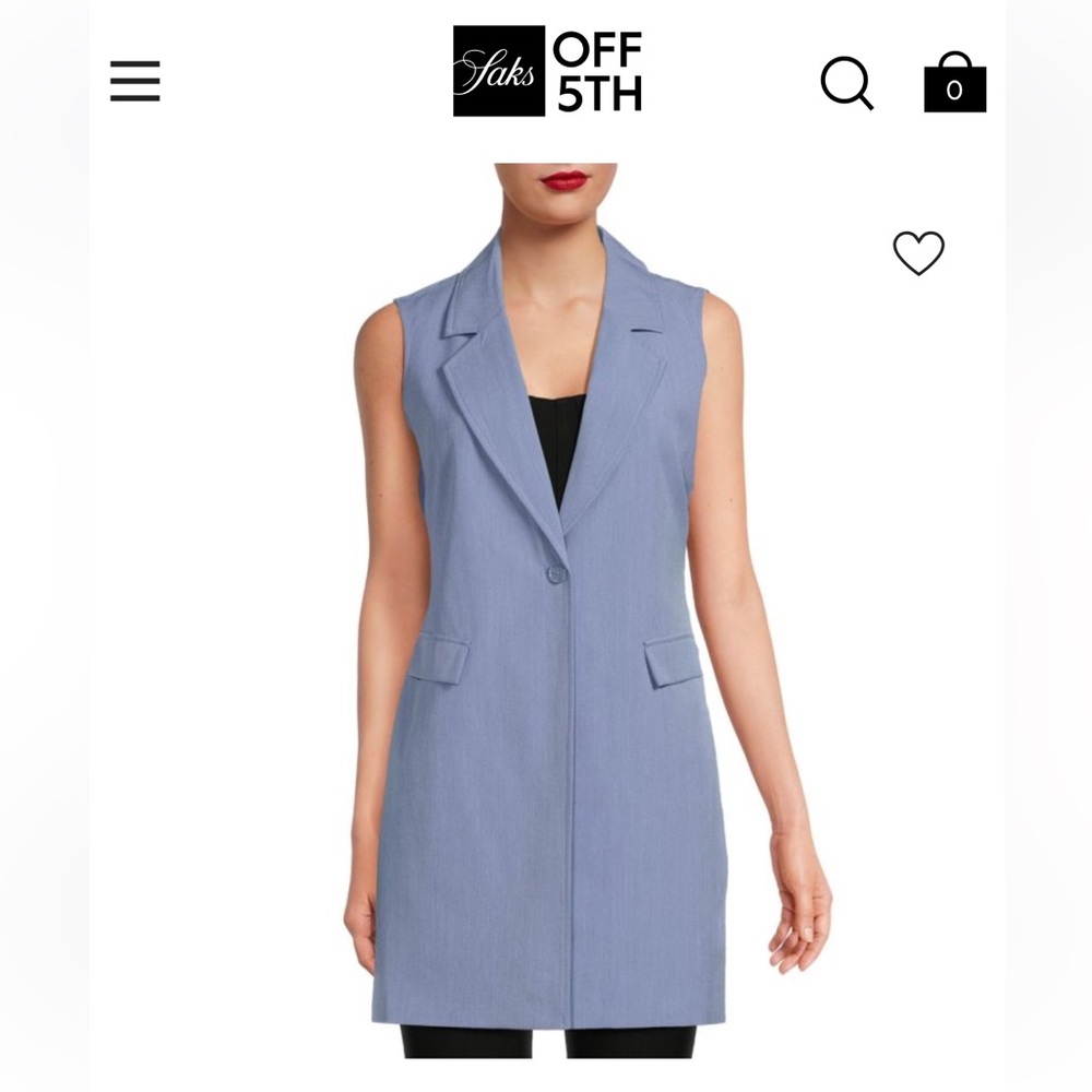 Nanette Lapore Women's Notch Lapel Blazer Vest